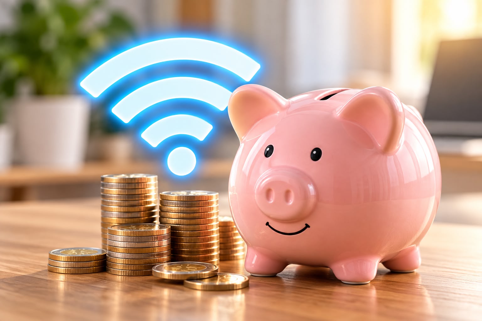 Ile kosztuje internet światłowodowy w 2026 – router Wi-Fi i skarbonka