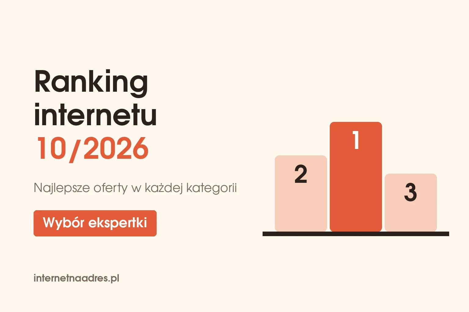 Ranking internetu 10/2026 – najlepsze oferty operatorów